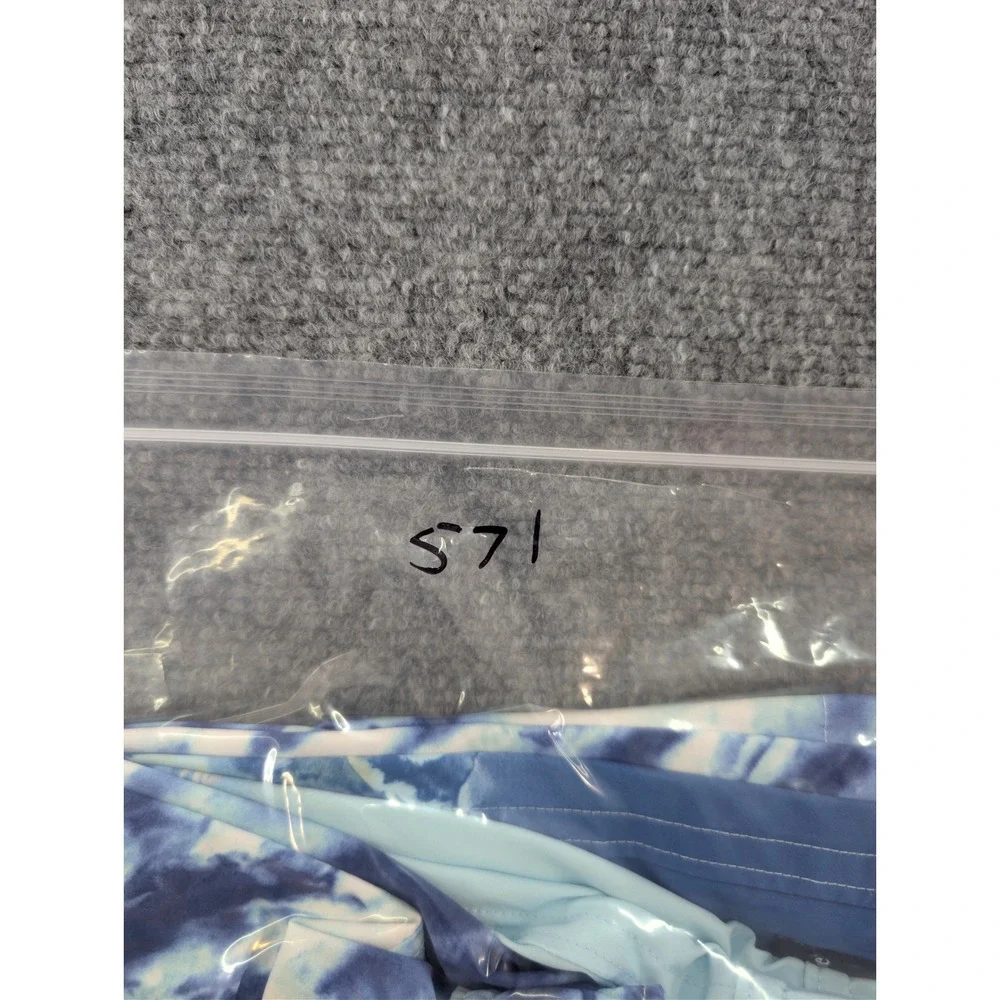 Abercrombie & Fitch Tie Dye Blue Swim Trunks Shorts Mens Size S Beachwear Pool